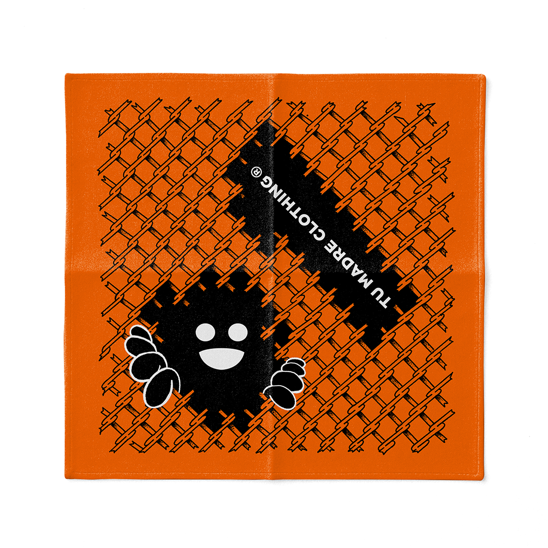 Orange Chain Link Bandana – Tu Madre Clothing®